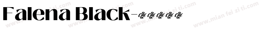 Falena Black字体转换
